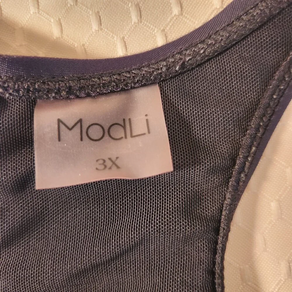Modli / Calypsa Racerback Swim Bra Black‎ / 3X